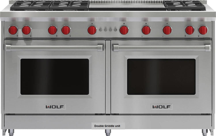 NIB Wolf GR606DGLP 60" 4.4 cu.ft 6 Sealed Burners Pro-Style Gas Range