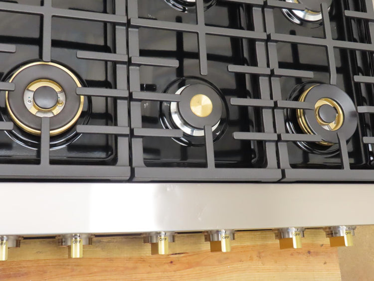 Monogram Statement Series ZGU366NT2SS 36" Slide-In Professional Gas Rangetop Pic