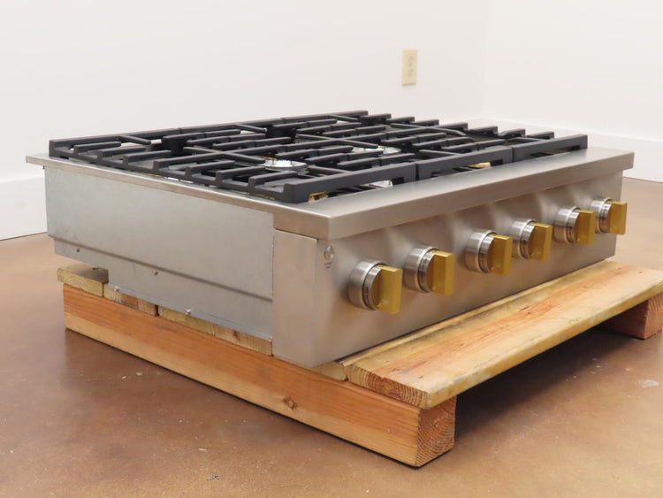 Monogram Statement Series ZGU366NT2SS 36" Slide-In Professional Gas Rangetop Pic