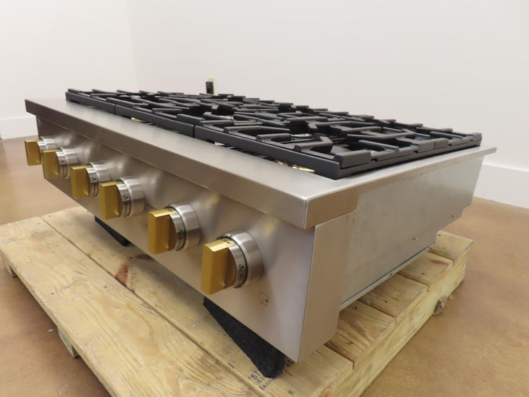 Monogram Statement Series ZGU366NT2SS 36 Inch Slide-In Professional Gas Rangetop