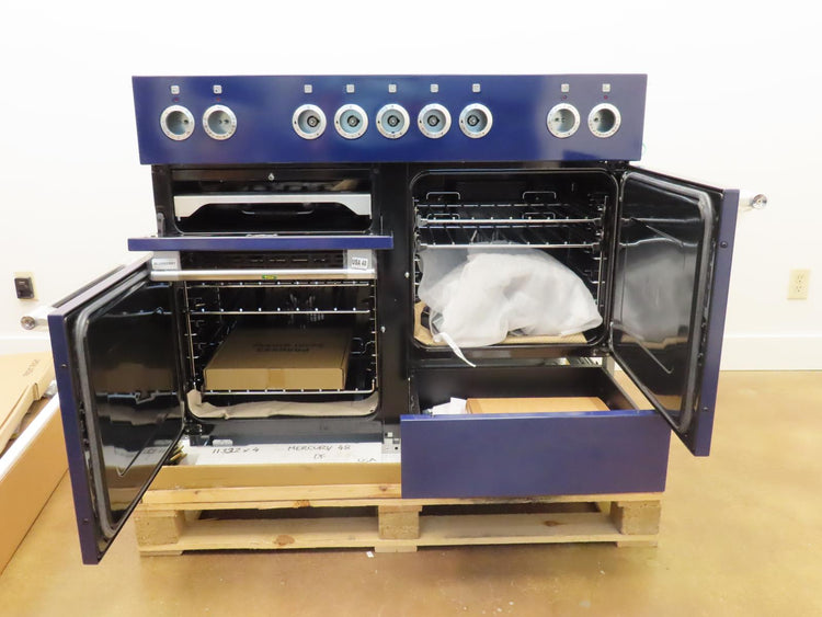 AGA Mercury AMC48DFBBY 48" Freestanding Dual Fuel Blueberry Range