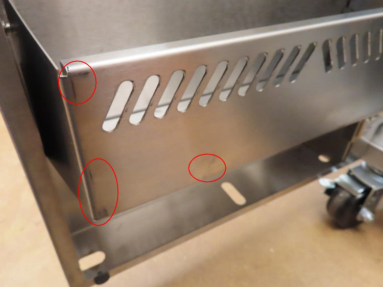 Cart with Front Storage Access Doors for a Lynx L30TRFLP Grill