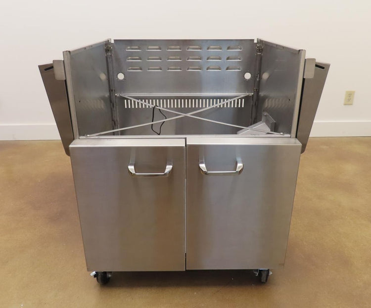 Cart with Front Storage Access Doors for a Lynx L30TRFLP Grill