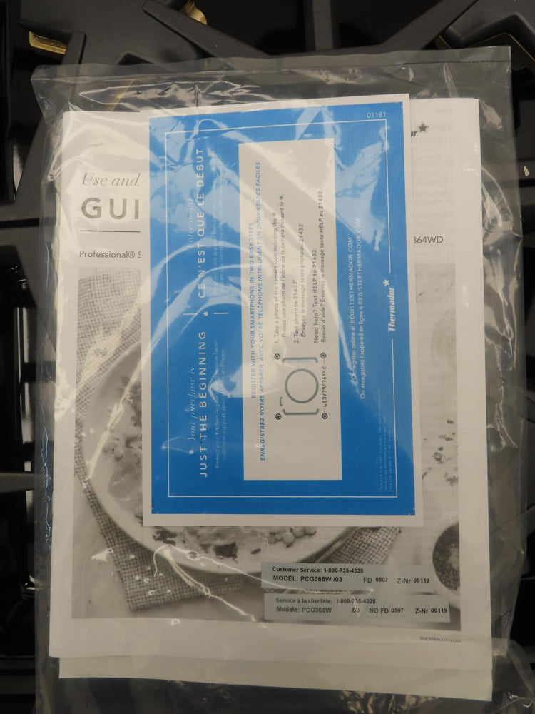 Thermador Professional Series PCG366W 36" 6 Burners Stainelss Steel Gas Rangetop