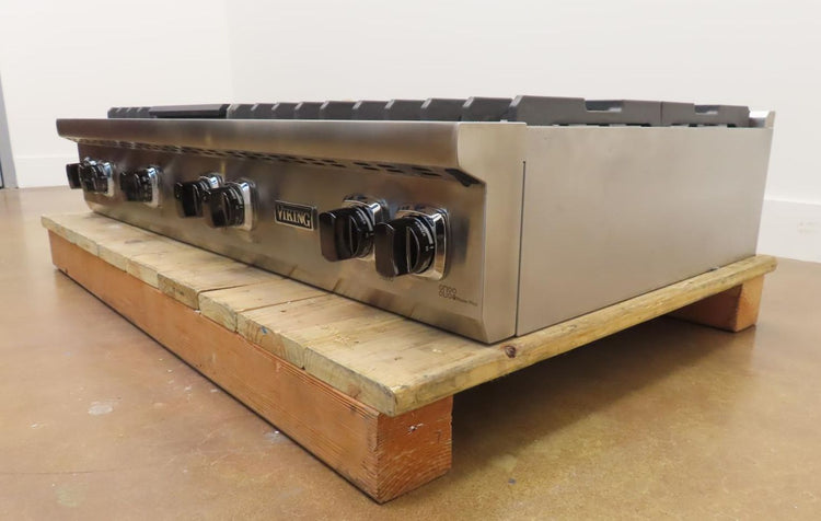 Viking 5 Series VRT5486GSS 48" TruPower Plus + Griddle Gas Rangetop 2024 Model