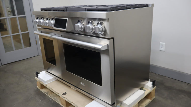 Signature Kitchen Suite 48" Double Oven Dual Fuel Convection Range SKSDR480GS