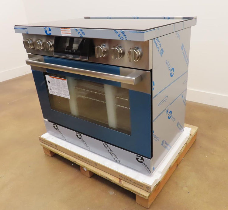 Bosch 800 Series HIS8655U 36" Slide-In Induction Stainless Range Full Warranty