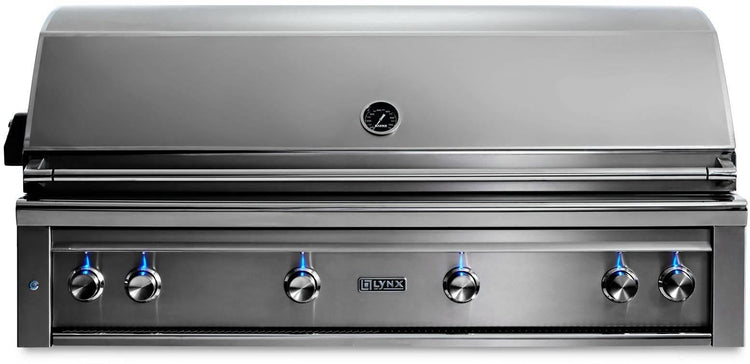 Lynx Professional Grill Series L54TRLP 54" SS 1555 sq.in. Surface Built-In Grill