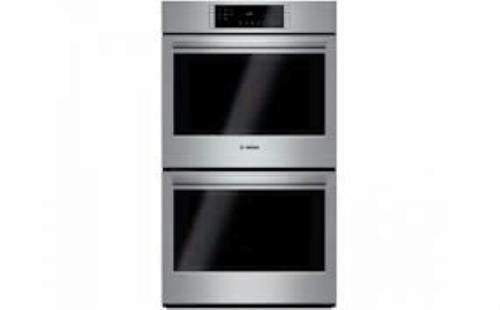 Bosch 800 Series 30" Double Electric Convection Wall Oven HBL8651UC Good Front