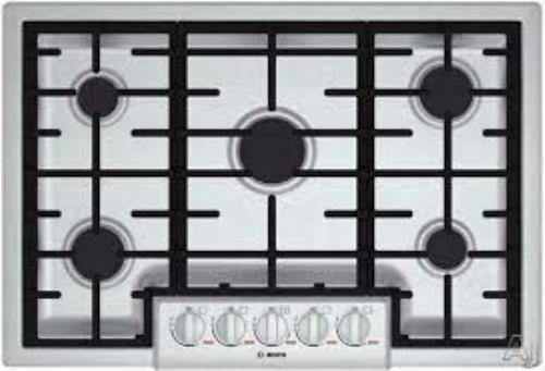 BOSCH 30" Gas Cooktop with 5 Sealed Burners Benchmark Series NGMP055UC Perfect