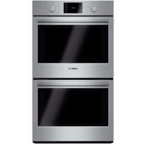 Bosch 500 Series 30" Convection Double Electric Wall Oven HBL5651UC PerfectFront