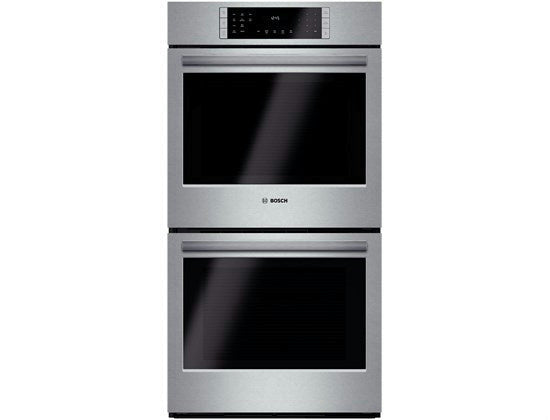 Bosch 800 Series 27" Stainless 12 Modes Double Electric Wall Oven HBN8651UC