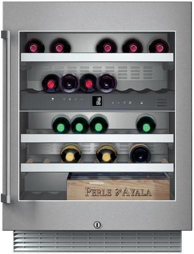 Gaggenau 24" 34 Bottle Capacity Under Counter SS Wine Storage Unit RW404761