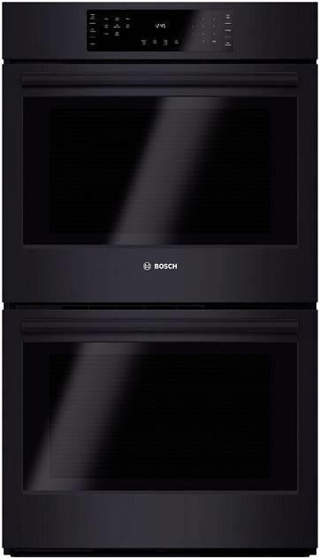 Bosch 800 Series 30" Black 12 Modes EcoClean Double Electric Wall Oven HBL8661UC