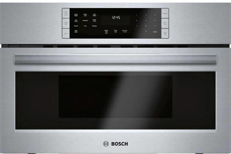 Bosch 800 Series 27" AutoDefrost Speed Convection Oven HMC87152UC Perfect Front