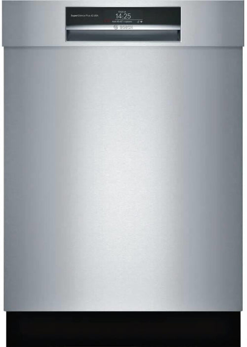 Bosch 800 Series 24 in 42 dBA Home Connect Semi-Integrated Dishwasher SHEM78WH5N