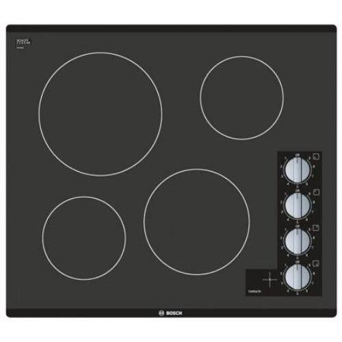 BOSCH 500 Series 24" Framless Control Black Glass Electric Cooktop NEM5466UC IMG