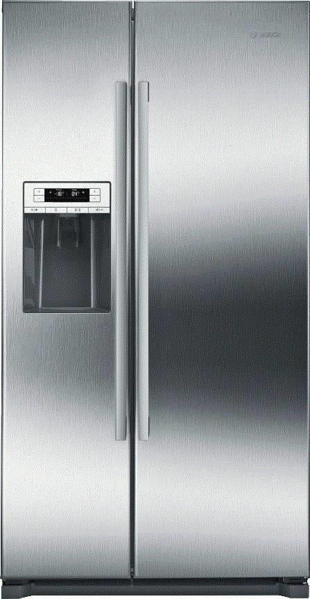 Bosch 300 Series 36" Side by Side Ice Water D Refrigerator B20CS30SNS Good Front