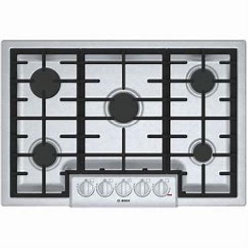 Bosch 800 Series 30" Star-K 5 Sealed Burner LED Stainless Gas Cooktop NGM8056UC