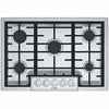Bosch 800 Series 30" 5 Sealed Burner LED Stainless Star-K Gas Cooktop NGM8056UC