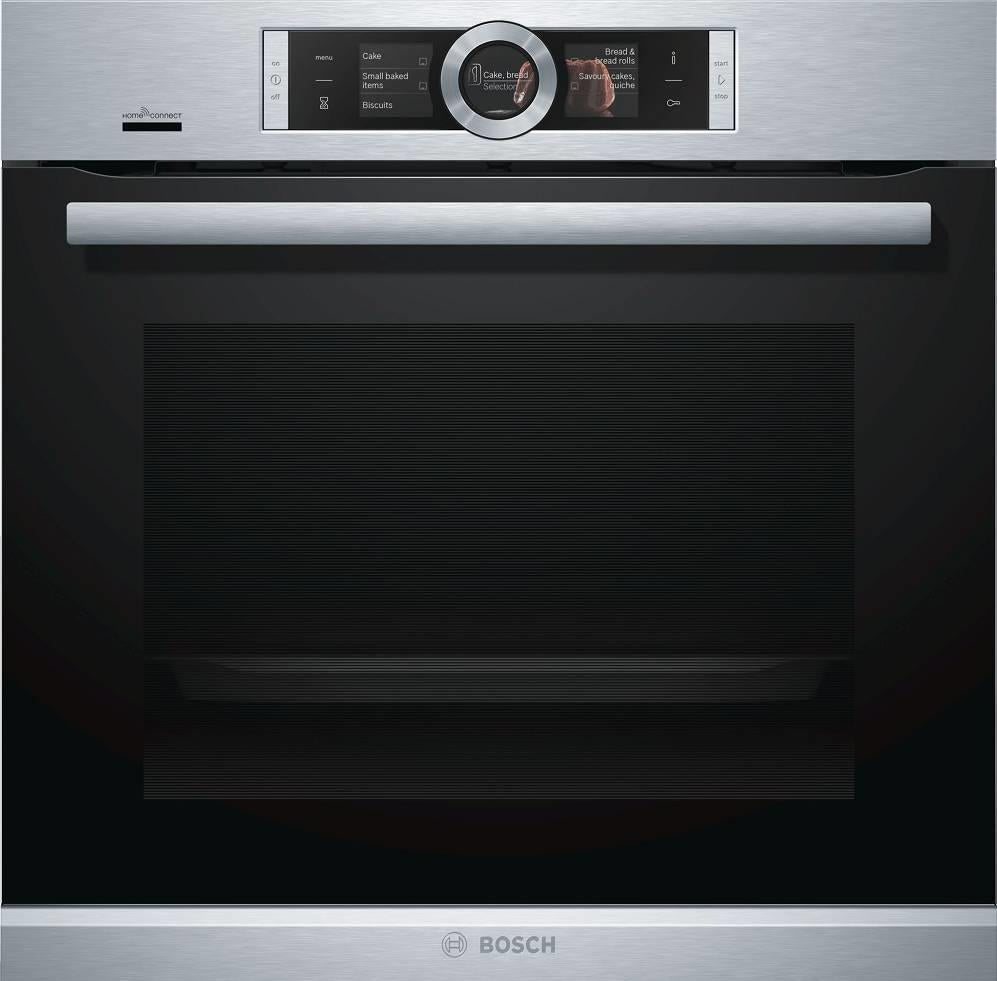 Bosch 500 Series 24" SS Home Connect 11 Mode Single Electric Wall Oven HBE5452UC