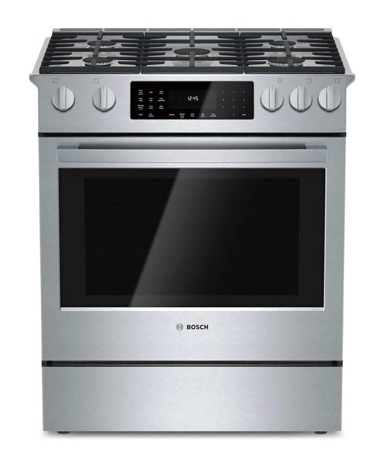 Bosch 800 Series 30" 4.6 cb. ft. Duel Fuel Convection Stainless Range HDI8054U