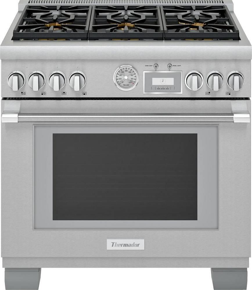 Thermador ProGrand 36" Stainless Pro-Style Smart Freestanding Gas Range PRG366WG