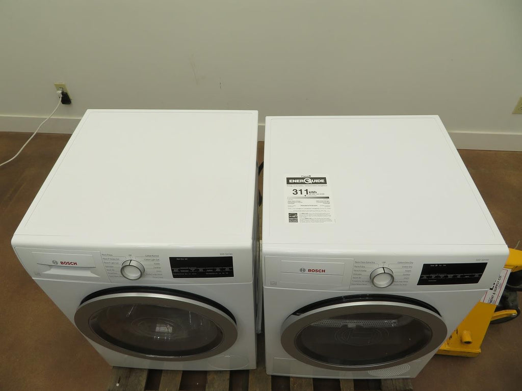 Bosch 500 Series 24" Front Load Washer and Dryer WAT28401UC / WTG86401UC Imgs