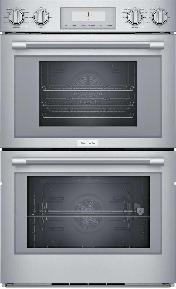 Thermador Professional Series 30"  Wi-Fi Steam Convect Double Wall Oven PODS302W