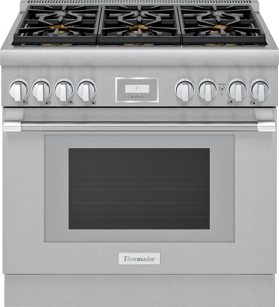 Thermador Pro Harmony Professional Series PRG366WH 36" Pro-Style NG Range