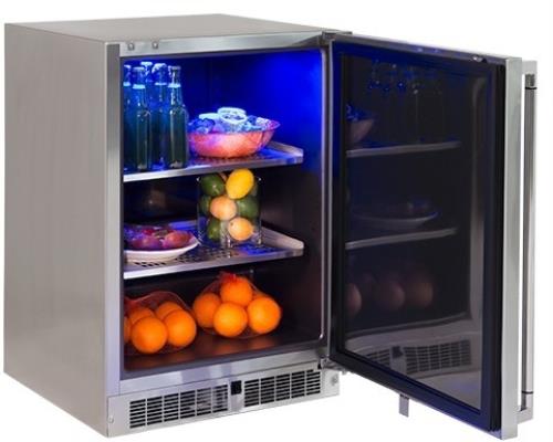Lynx Professional Grill Series LM24REFR 24" Compact Stainless Steel Refrigerator