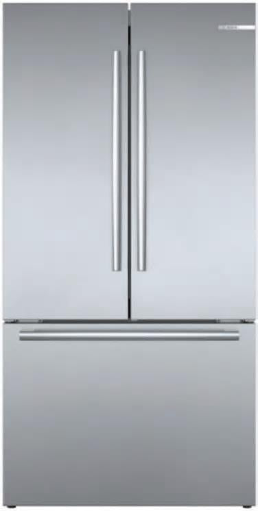 BOSCH 36'' Counter Depth French Door Refrigerator B36CT80SNS Excellent Front