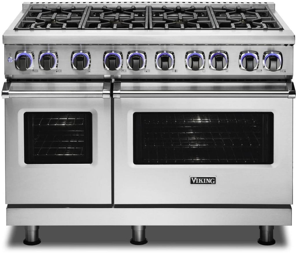 Viking 48" '19 8 Burners SS Pro-Style Freestanding Gas Range VGR74828BSS
