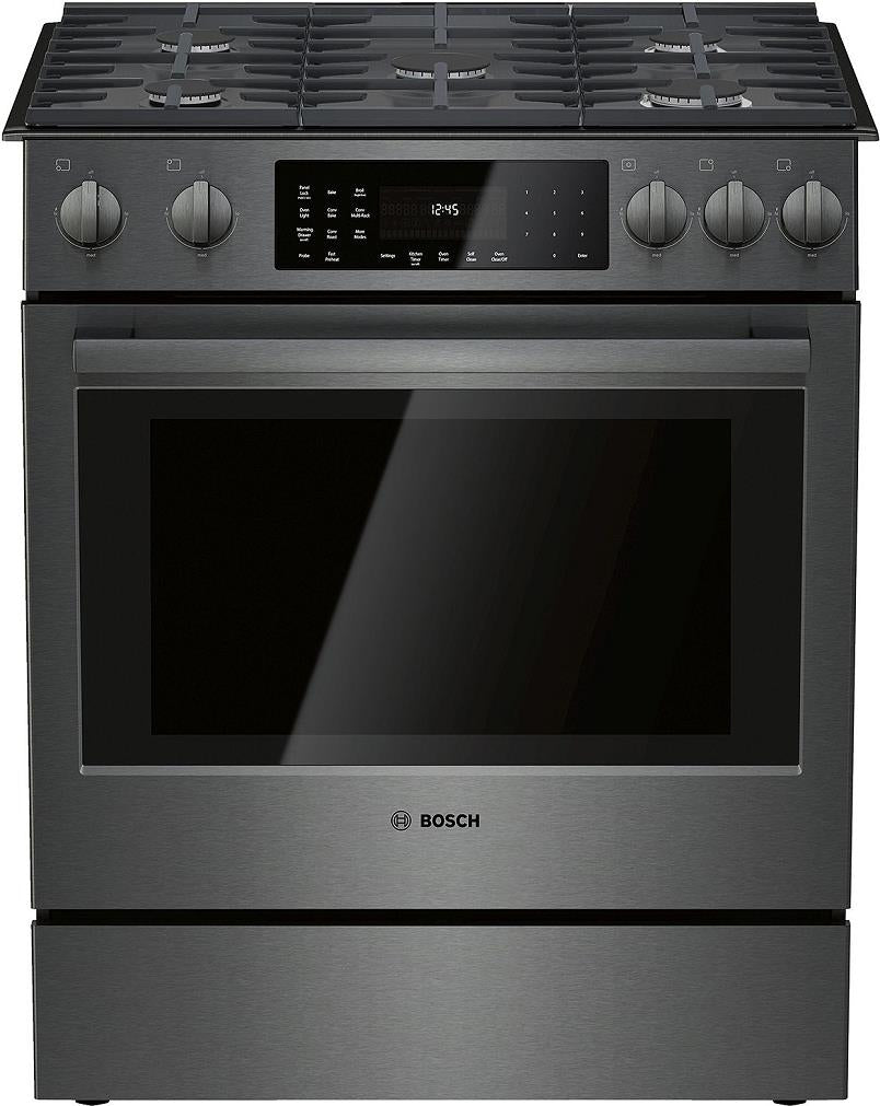 Bosch 800 Series HGI8046UC 30" Slide-In Gas Black Stainless Range Full Warranty