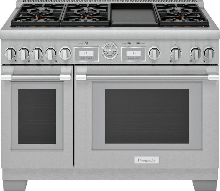 Thermador Pro Grand 48" 6 Sealed Star Burners Pro-Style Gas Range PRG486WDG