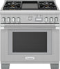 NIB Thermador Pro Grand 36" Freestanding Professional Series Gas Range PRG364WDG