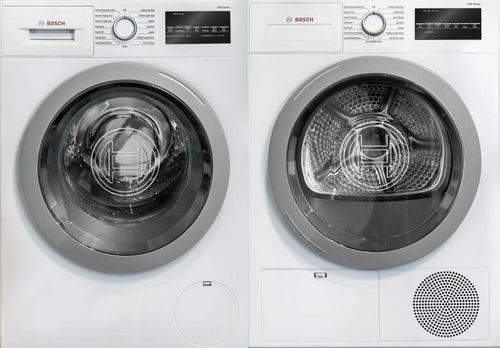 Bosch 500 Series Front Load Washer & Dryer WHT Set WAT28401UC / WTG86401UC