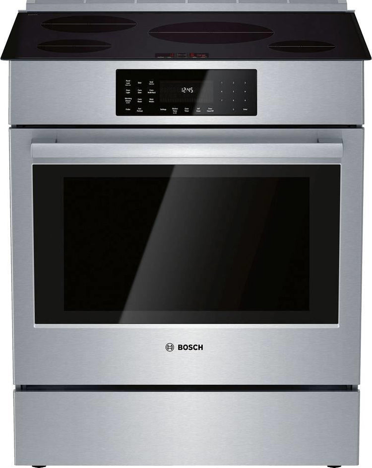 Bosch 800 Series 30" Induction Technology Slide-In Induction Range HII8056U Pics