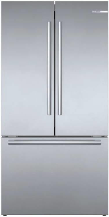 Bosch 800 Series 36" LED 21 cu.ft. Smart French Door SS Refrigerator B36CT80SNS