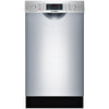Bosch 800 18" 44DB Touch Control 6 Cycles Full Console SS Dishwasher SPE68U55UC