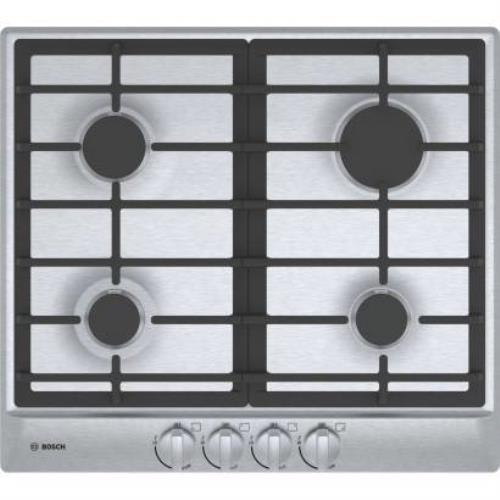 Bosch 500 Series 24" 4 Burner Push-to-Turn Knobs Stainless Gas Cooktop NGM5456UC