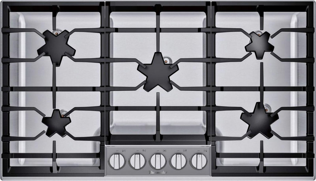 Thermador 36" Masterpiece Series 5 Star Burner's Stainless Cooktop SGSP365TS