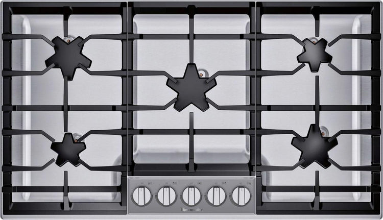 Thermador 36" Masterpiece Series 5 Star Burner's Stainless Cooktop SGSP365TS