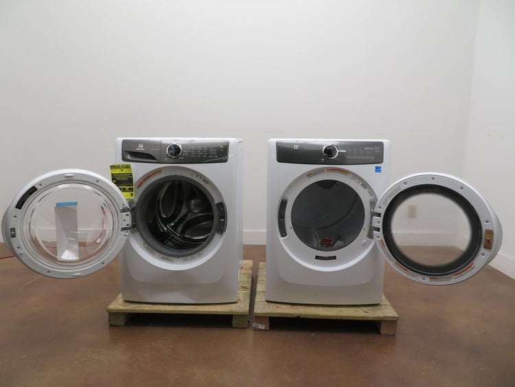 Electrolux EFLW427UIW / EFMG417SIW 27" White Front Load Washer & Gas Dryer Set