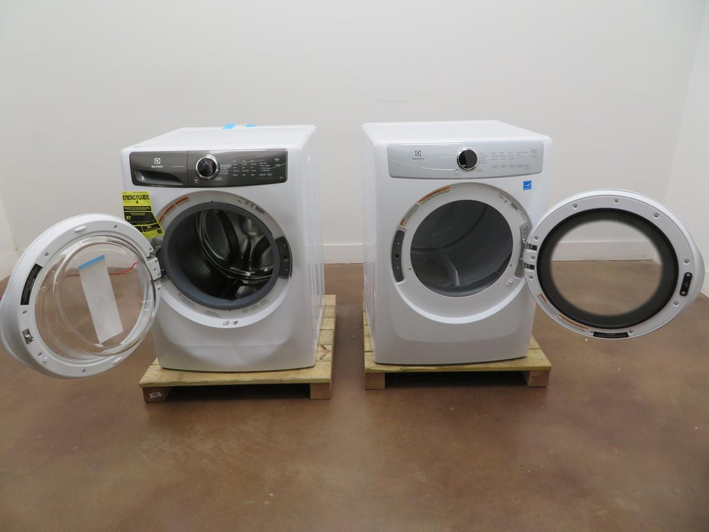 Electrolux EFLW427UIW / EFDE317TIW 27" White Front Load Washer & Electric Dryer