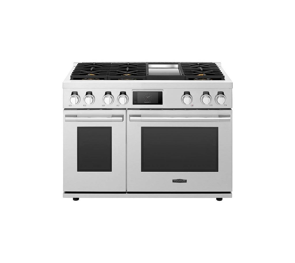 Signature Kitchen Suite 48" Double Oven Dual Fuel Convection Range SKSDR480GS