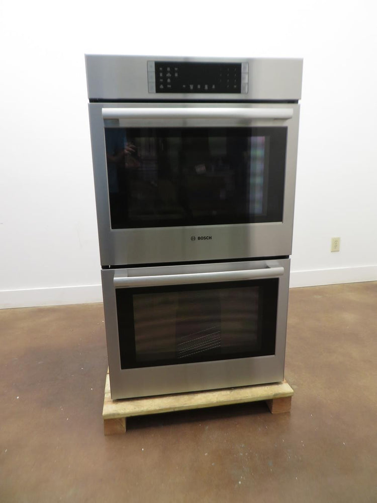 Bosch 800 Series 30" Double Electric Convection Wall Oven HBL8651UC Stainless