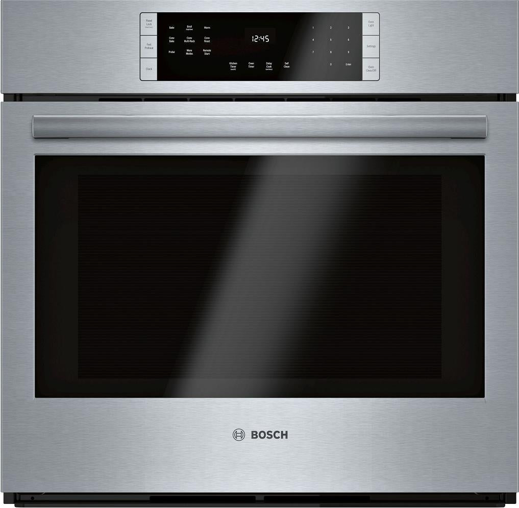 Bosch 800 Series 30" SS Smart Wifi 4.6 Cap Single Electric Wall Oven HBL8453UC