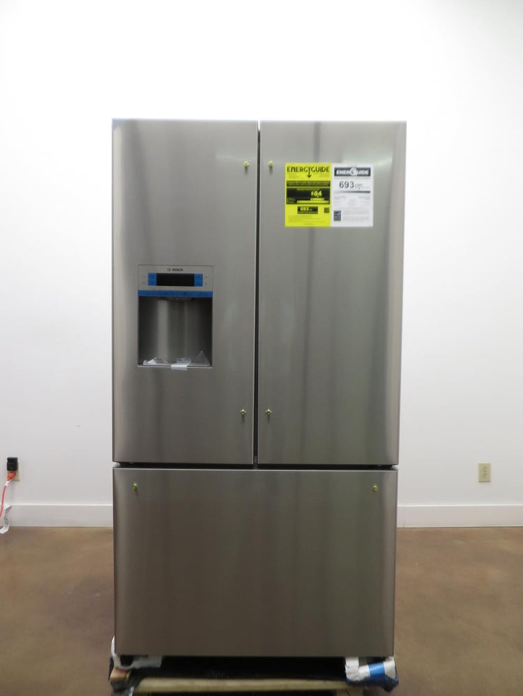 Bosch 36" Multi Cooling System French Door Refrigerator B26FT50SNS Perfect Front