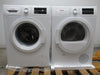 Bosch 300 Series WHT Front Load Washer + Dryer White WAT28400UC / WTG86400UC